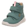 Winterboots SUPERFIT "BREEZE WMS: mittel", Kinder, Gr. 29, grün (mintgrün), Nubukleder, unifarben, sportlich, Schuhe, Babyschuh, Klettschuh mit GORE-Tex, Größenschablone zum Download