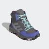 Wanderschuh ADIDAS TERREX "TERREX AX4R MID", Gr. 34, grau four, matte silber, semi flash aqua, Textil, Synthetik, sportlich, Schuhe