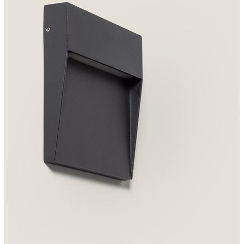 LED-Wandleuchte Außen 6,5W cct Wählbar Oberfläche Quadratisch Jade Schwarz
