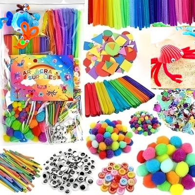 TEMU Set Of Arts And Crafts Supplies, Diy Craft Supplies Handmade Kits, Including Tubes, Pompoms, Sequins And Other Sets - Very Beautiful Holiday Gifts Image