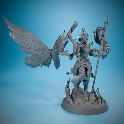 TEMU Hobbyist's Dream, , Queen Of Wings - 3d Miniature With Free Glue For Tabletop Games & Roleplaying - Hand-painted Abs Resin Model - Perfect Gift For Christmas & Halloween
