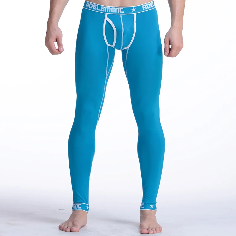 Lange Unterhosen für Herren, einteilig, stilvoll, dünne Unterhosen, enge Thermohosen, schmal geschnittene Hosen aus Baumwolle und Wolle, Leggings Image