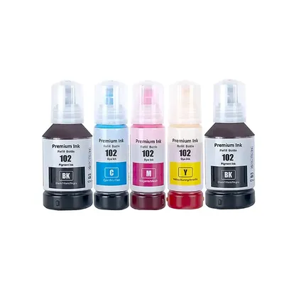 102 Refill Ink For Epson 102 C13T03R140 For Epson EcoTank ET-3700 ET-3750 ET-3850 ET-4750 ET-4850