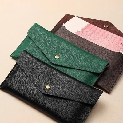 Portable Women's Long Wallet with Hand Strap, Phone Organizer & Multi-Card Holder, Solid Color Fashion Bag for Daily Travel