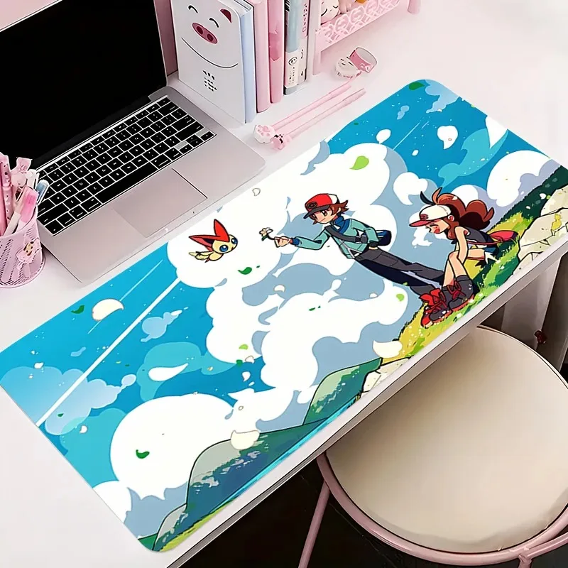 Computer Büro Schreibtisch Matte P-Pokemon Gummi Rutschfeste Große Mousepad Gaming Schrank Teppich Tastatur Erweiterte Tisch Pad Teppich matte