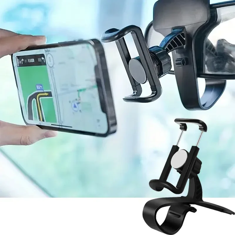 NEUE Auto Universal Telefon Halter Einfache Clip Halterung Ständer Panel Multifunktionale Dashboard GPS Navigation Halterung Halter Image