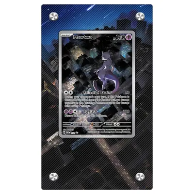 Diy Self Made Self Made New Ptcg Mewtwo Acryl Card Bricks Ptcg Mewtwo Collection Card Card Display Image