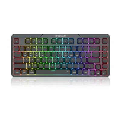 Redragon K706 PRO 75% Wireless Gasket RGB Gaming 3-Modes 82 Keys Low-Profile Linear Red Switch Keyboard