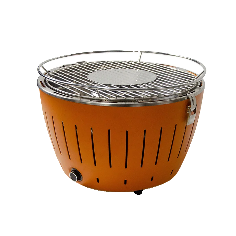 Tragbarer Grill aus Holzkohle, Lotusgrill für den Haushalt, mit internem Ventilator, rauchfreier und verbrühungshemmender Grill Image