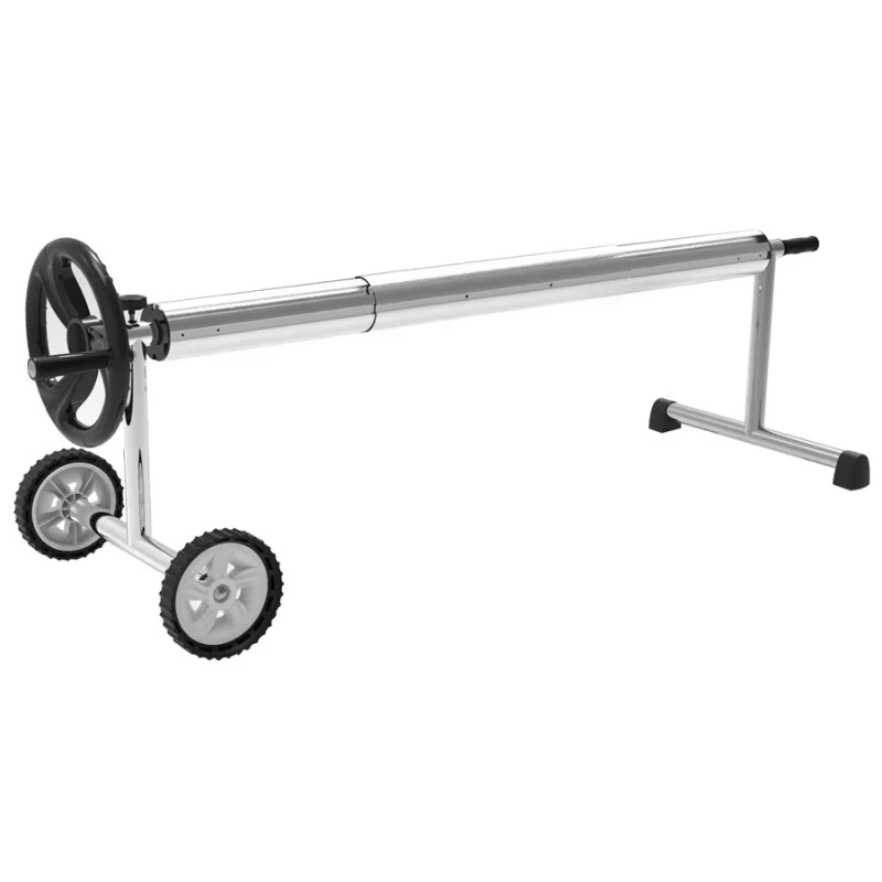 Kommerzielle Poolabdeckungsrolle aus Edelstahl in Sondergröße, Bodenpool-Solarabdeckungsrolle Image