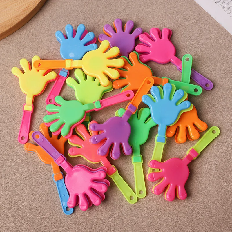 20 Stücke Bunte Mini Handklöppel Jubeln Requisiten Kinder Geburtstag Gastgeschenke Goodie Pinata Füllstoffe Spielzeug Hochzeit Babyparty Geschenke Image