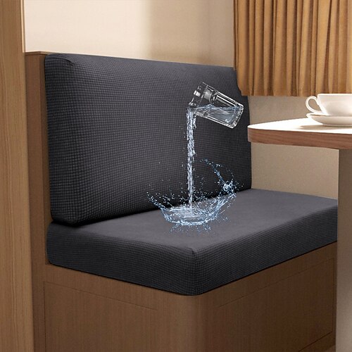 wasserdichte Kissenbezüge aus Mais für die Wohnmobil-Essecke, einfarbiger Schonbezug für die Wohnmobil-Sitzbank – auslaufsicheres und langlebiges Design für komfortable Campingabenteuer Image