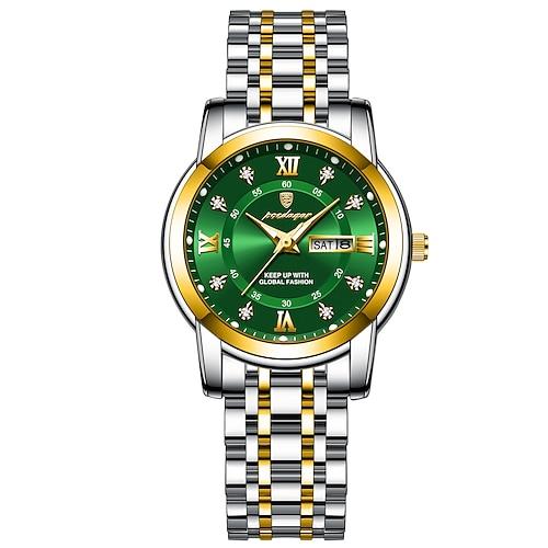 Damen Quarzuhr Armbanduhr Datum Wasserdicht Legierung Beobachten