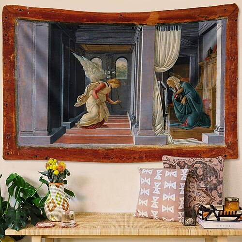 Mittelalter Wandteppich Hängender Wandteppich Großer Wandteppich Wanddekoration Fotografische Kulisse Decke Vorhang Heim Schlafzimmer Wohnzimmer Dekoration Image