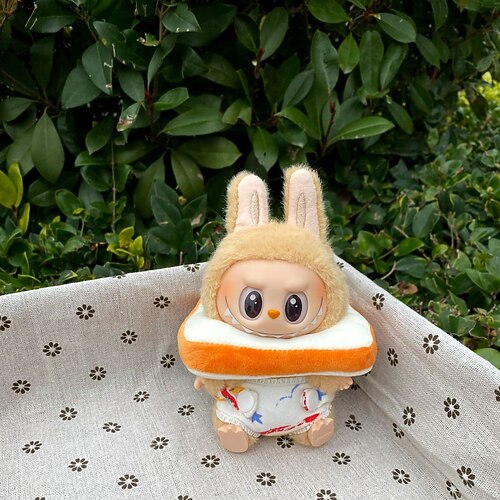 Kleidungsset für 17 cm Puppen ForLabubu Mode Kleidung Zubehör Outfit geeignet für 6,69 Zoll (17 cm) Puppe Weiche Baumwollkleidung Ersatz Keine Puppe NUR Kleidung