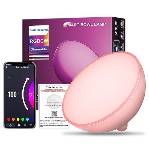 Nachttischlampe White Colour Ambiance, intelligentes tragbares Licht mit Bluetooth