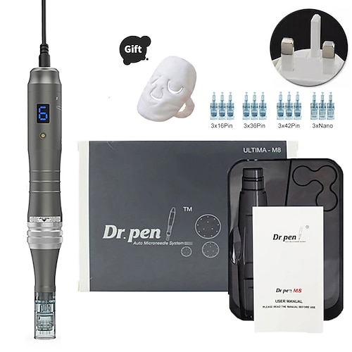 Plug-in-Design authentischer Dr. Pen M8-C Derma Pen Microneedling-Maschine Hautpflegesalon Beauty-Tool-Kit
