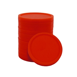 CombiCraft Einkaufswagenchips 1€ Format aus starkem Kunststoff in Rot - 100 Stück Image