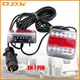 1 Set 12V Impermeabile Traino Posteriore Fanale posteriore 14 LED Rimorchio 10m Cavo EN 7 Pin 10m Lampada Freno Arresto Numero di Licenza Riflettore targa