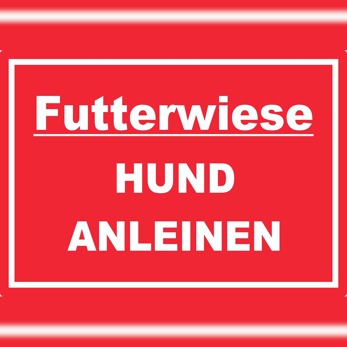 HB-Druck Futterwiese Hund anleinen Aufkleber A0 (841x1189mm) Image