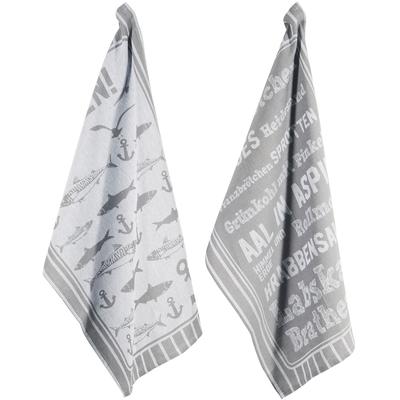 Geschirrtuch PAD "Heimat", grau, H:1cm L:70cm T:50cm, 100% Baumwolle, Geschirrtücher Image