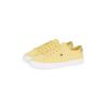 Plateausneaker TOMMY HILFIGER "VULC CANVAS LACE UP SNEAKER", Damen, Gr. 42, gelb (vanille), Baumwolle, sportlich, Schuhe, Freizeitschuh, Halbschuh, Schnürschuh, in schmaler Form