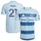 Men's adidas Manu García Light Blue Sporting Kansas City 2025 One KC Authentic Player Jersey