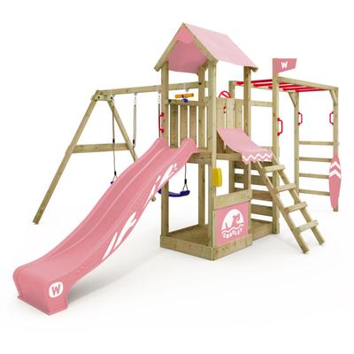 Klettergerüst Spielturm Smart Baboon mit Schaukel & Rutsche, Kletterturm mit Sandkasten, Leiter & Image