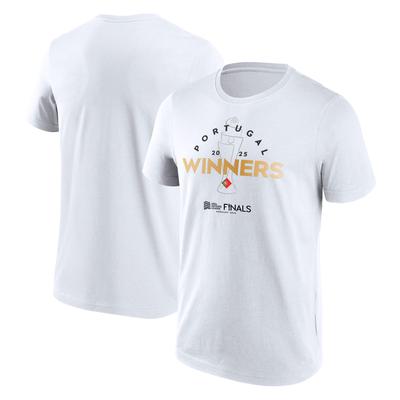 UEFA 2025 Nations League Champions Portugal Grafik-T-Shirt – Weiß Image