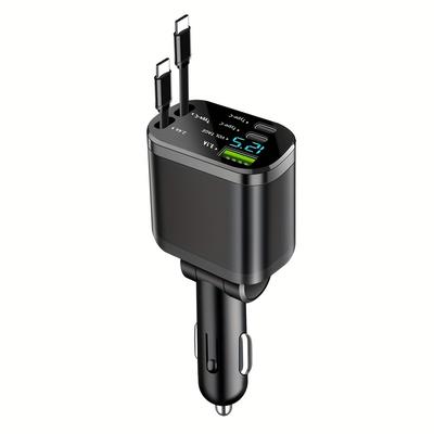 TEMU Gyioeupt Fast Charging Car Charger New Large-head Car Charger With Adjustable Charging With Charging Cable Image