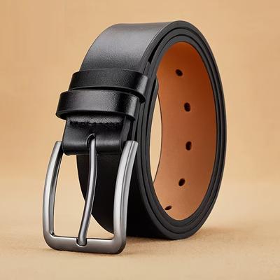 TEMU Men's Vintage Needle Belt -end Simple Versatile Waistband Image