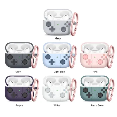 Controller-förmige Schutzhülle, Ersatzzubehör für Apple Airpods Pro 2/Pro, Anti-Fall-Silikon-Schutzhülle Image
