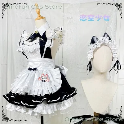 Privaty Unkind Maid Nikke Göttin des Sieges Outfit Cosplay Outfit Uniformen Frauen Sexy Kleidung Halloween Spiel Event Kostüm Perücke Image