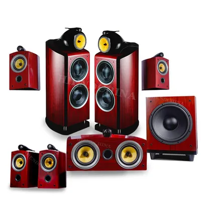 ONL-002 Besondere 801 Hi-Fi HiFi Fever 5.1/7.1 Heimkino-Set Holzbodenlautsprecher Image