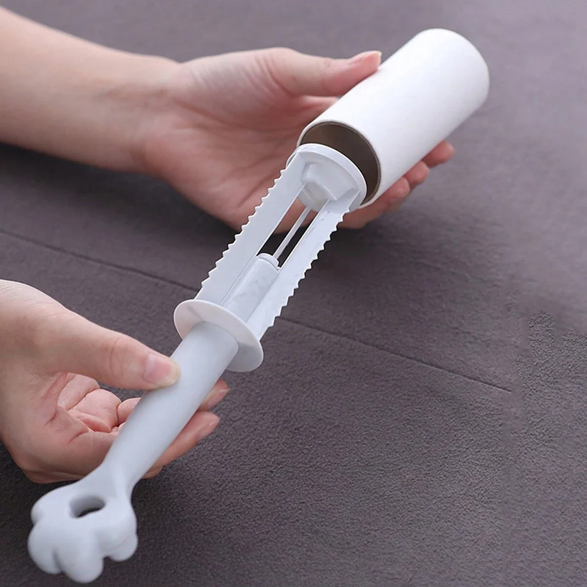 1pc-Tearable Rollen Papier Klebrige Rolle Staub Wischer Pet Haar Rool Teppich Tousle Remover Tragbare Austauschbare Reinigung Pinsel werkzeug Image