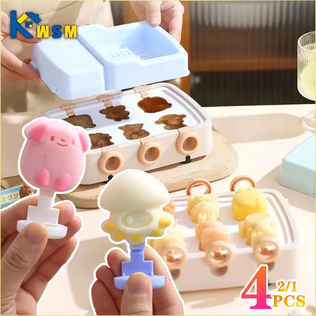 1/2/4PCS Kleine Boot Minivan Silikon Eis Form DIY Kinder Hausgemachte Eis Form Eis Eis gitter, Der Eis Box Image