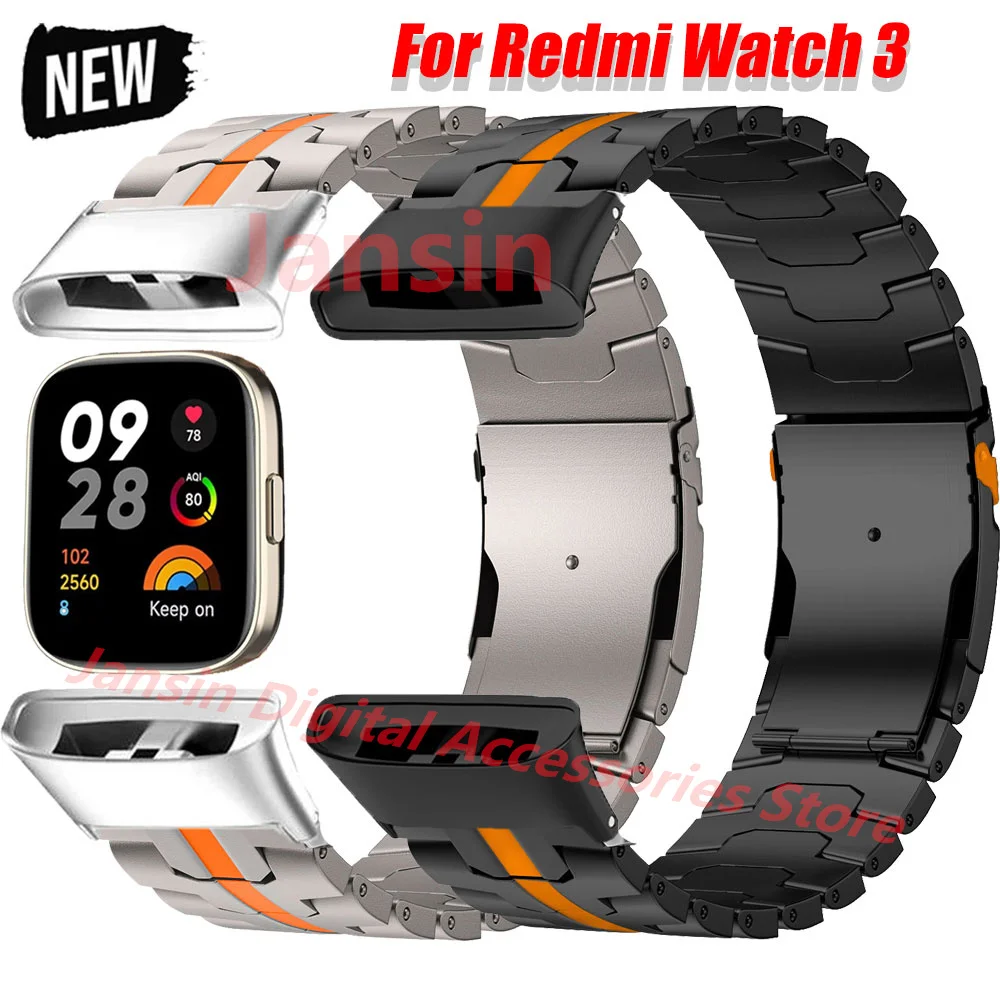 Für Xiaomi Redmi Uhr 3 Armband Edelstahl Business Armband Für Redmi Uhr 3 Correa Austauschbare Armband Metall Band Image