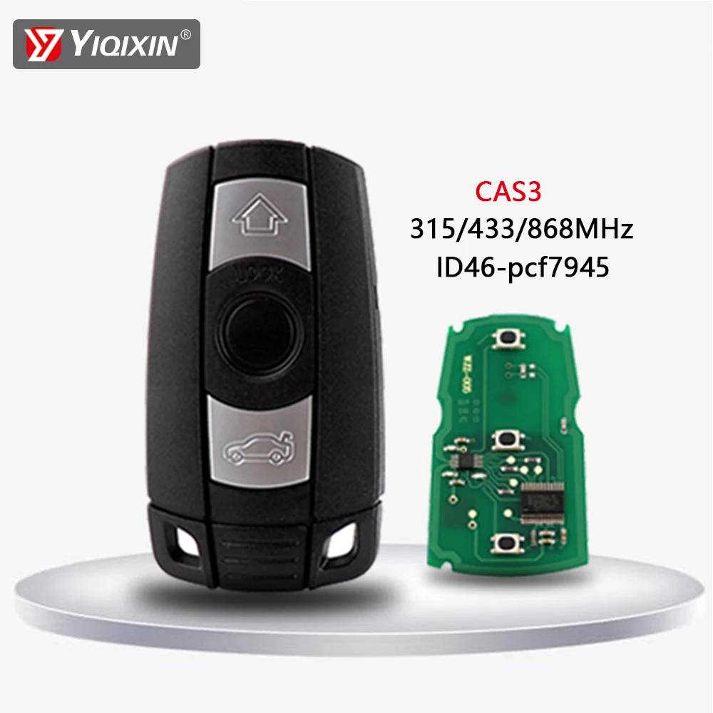 Yiqixin 315/315lp/433/868mhz smart autos chl üssel für bmw e61 e90 e82 e70 e71 e87 e88 e89 x5 x6 1 3 5 6 series id46 pcf7945 chip Image