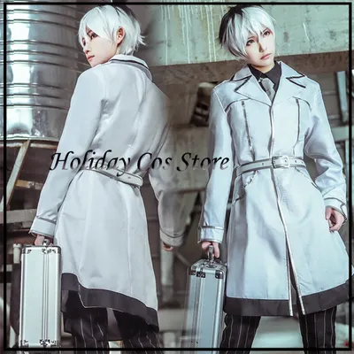 Anime Tokyo CCG Sasaki Haise Kaneki Ken Cosplay Kostüm Hemd Hosen Lange Trenchcoat Für Männer Frauen Halloween Party Uniform Anzüge Image