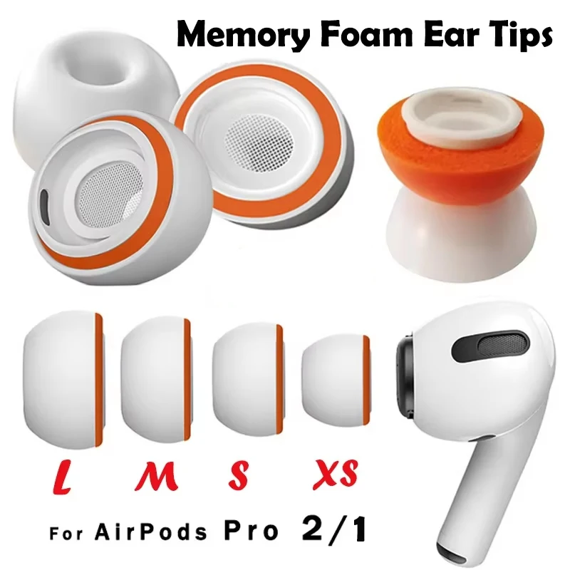 Memory Foam Ohrstöpsel für Apple AirPods Pro 1 2 Schaumstoffspitzen Ohrpolster Ersatz-Kopfhörer-Ohrstöpsel für Air Pods Pro 2 1 Zubehör Image