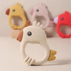 2015 New Design Colorful Parrot Teether - Food-Grade Silicone Baby Teething Toy (BPA-Free) baby teether