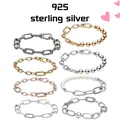 Fit Moment Charm Bracciale fai da te Catena in osso di serpente Gioielli di moda da donna Classico braccialetto castello di vendita caldo Regalo squisito