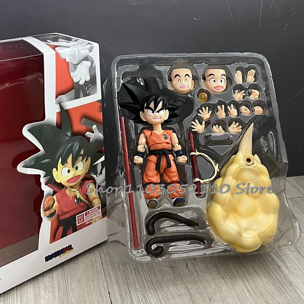 Dragon Ball Z Son Goku Figura Anime SHF Goku Gk Somersault Nuvola Action Figurine Collezione mobile Modello di bambola Giocattolo Regali