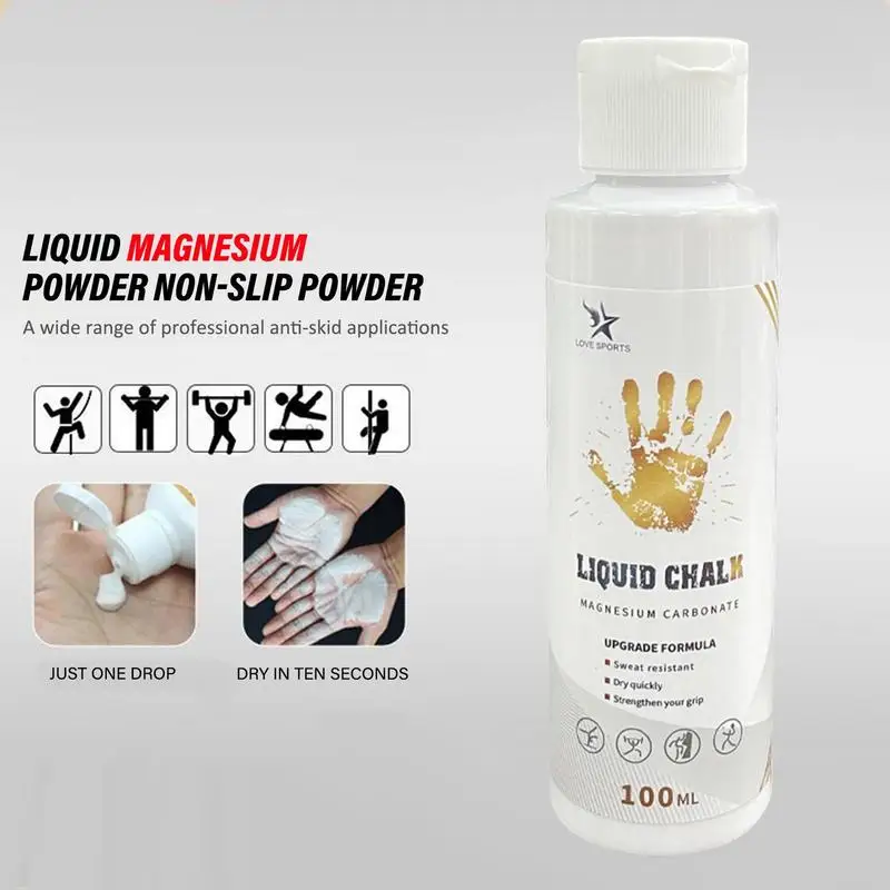 1 pièces 50/100/200ml craie liquide sport poudre de magnésium Fitness haltérophilie anti-dérapant crème poignée haltérophilie escalade salle de sport