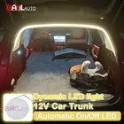 Striscia luminosa per bagagliaio per auto con sensore automatico universale per bagagliaio a LED con illuminazione a flusso dinamico per un facile da montare