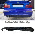 Diffusore posteriore stile MP nero lucido per Bmw E46 Serie 3 berlina a 4 porte/Touring M Sport 2002-2005 Sostituisci kit corpo labbro paraurti posteriore