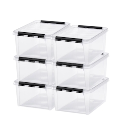 Satz von 4 - Aufbewahrungsbox 44L mit Deckel SmartStore - Lebensmittelsicher Image