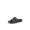 Pantolette ECCO "ECCO FLOWT W", Damen, Gr. 36, schwarz, Leder, casual, Schuhe, Sommerschuh, Hausschuh, Freizeitschuh, Keilabsatz, zum Schlupfen