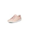 Schnürschuh ECCO "Ecco Soft 2.0", Damen, Gr. 36, rosa (rosé), Leder, sportlich, Schuhe, Freizeitschuh, Halbschuh, Schnürschuh mit dezenter Logo Prägung