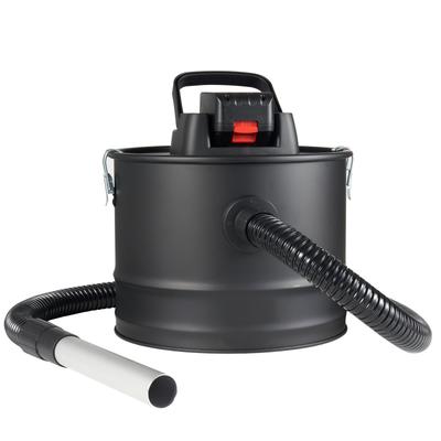 15 Liter Black Stainless Steel Ash Vacuum Cleaner with 10 Kpa and HEPA Filtration System - 13.8 x 12.8 x 11.6 inch